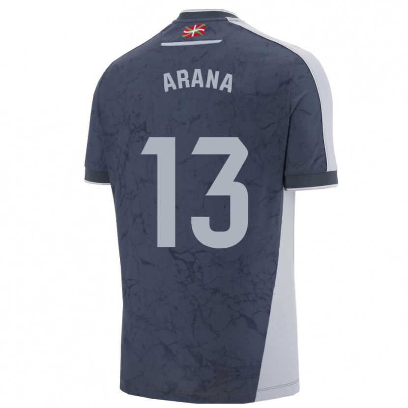 Danxen Femme Maillot Egoitz Arana #13 Bleu Foncé Blanc Tenues Extérieur 2025/26 T-Shirt