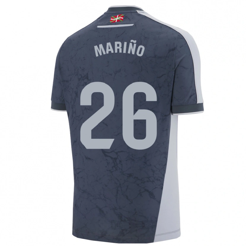 Danxen Femme Maillot Omar Mariño #26 Bleu Foncé Blanc Tenues Extérieur 2025/26 T-Shirt