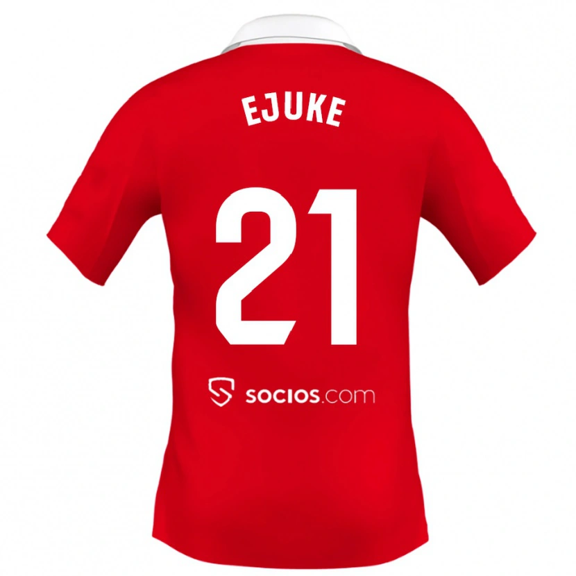 Danxen Femme Maillot Chidera Ejuke #21 Rouge Blanc Gris Tenues Extérieur 2025/26 T-Shirt