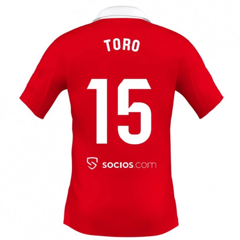 Danxen Femme Maillot Juanan Toro #15 Rouge Blanc Gris Tenues Extérieur 2025/26 T-Shirt