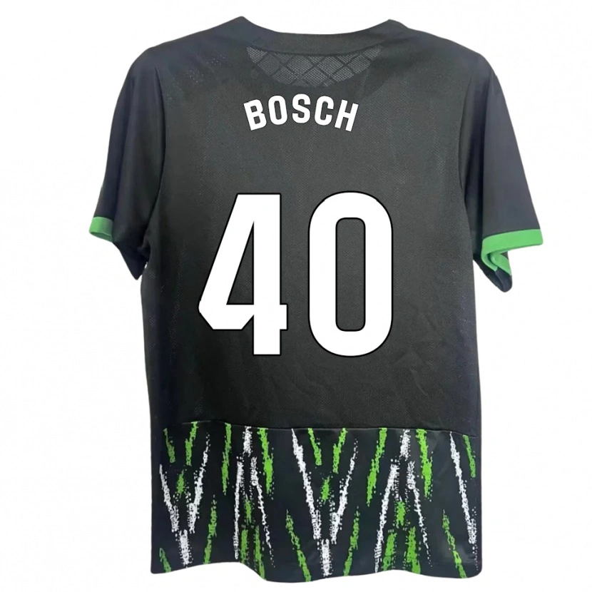 Danxen Femme Maillot Owen Bosch #40 Noir Vert Tenues Extérieur 2025/26 T-Shirt