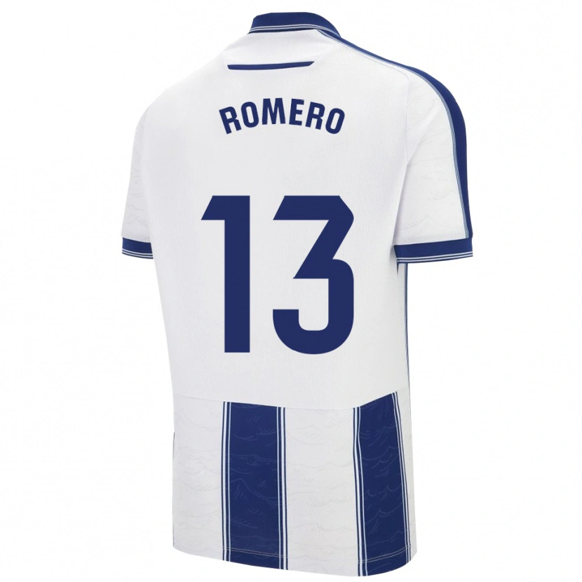 Danxen Femme Maillot Cayetano Romero #13 Marine Blanc Tenues Extérieur 2025/26 T-Shirt