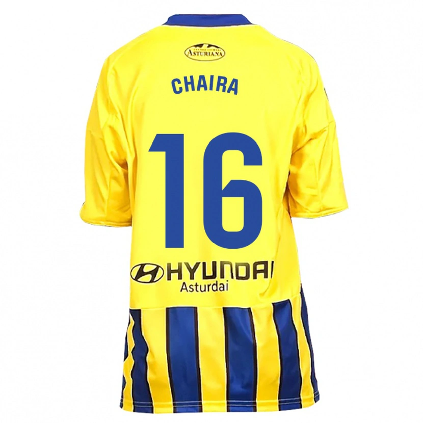 Danxen Femme Maillot Ilyas Chaira #16 Jaune Bleu Tenues Extérieur 2025/26 T-Shirt