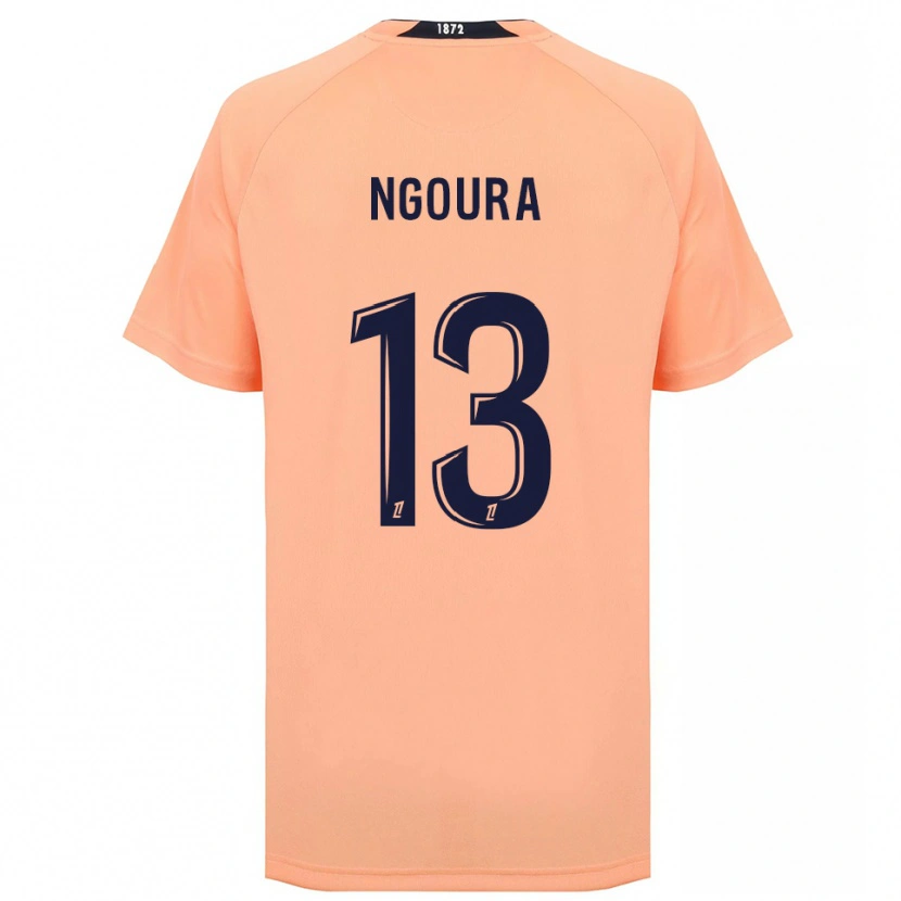 Danxen Femme Maillot Steve Ngoura #13 Orange Bleu Marine Tenues Extérieur 2025/26 T-Shirt