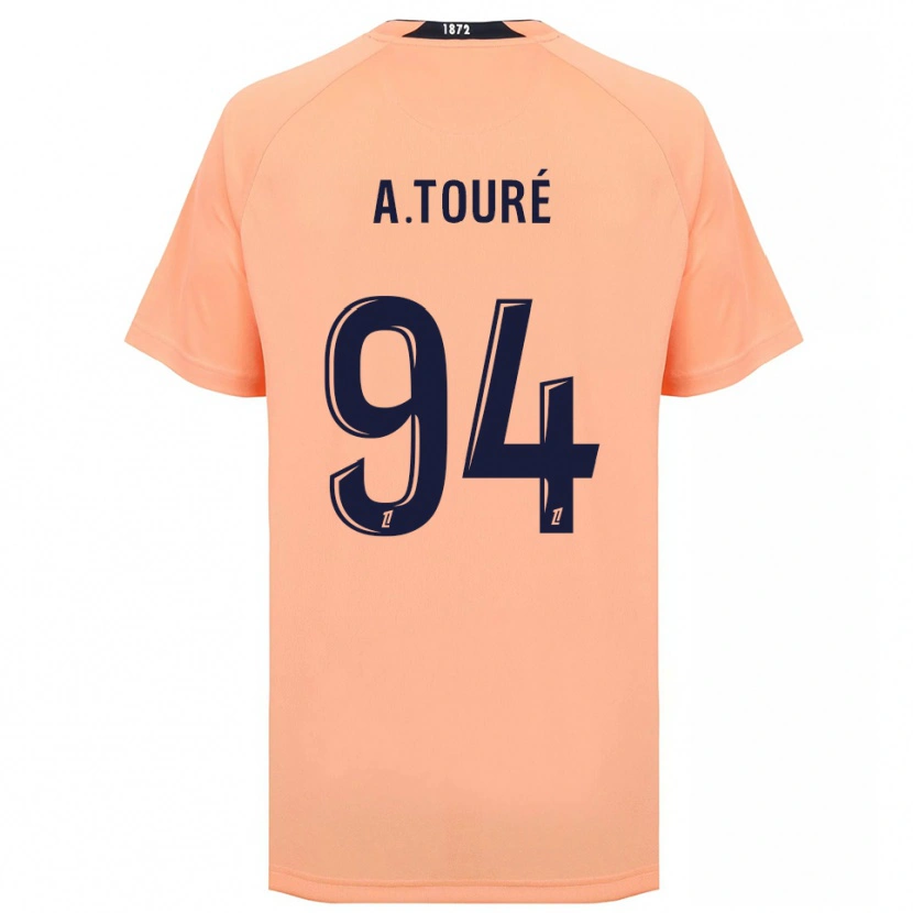 Danxen Femme Maillot Abdoulaye Touré #94 Orange Bleu Marine Tenues Extérieur 2025/26 T-Shirt