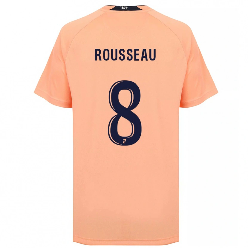 Danxen Femme Maillot Thomas Rousseau #8 Orange Bleu Marine Tenues Extérieur 2025/26 T-Shirt