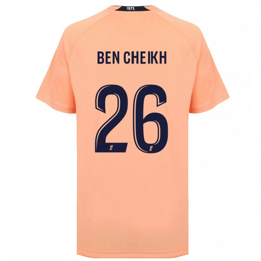 Danxen Femme Maillot Ayman Ben Cheikh #26 Orange Bleu Marine Tenues Extérieur 2025/26 T-Shirt