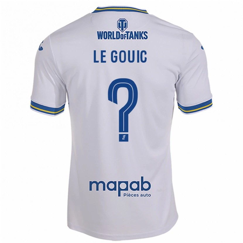 Danxen Femme Maillot Bryan Le Gouic #0 Blanc Bleu Ciel Tenues Extérieur 2025/26 T-Shirt