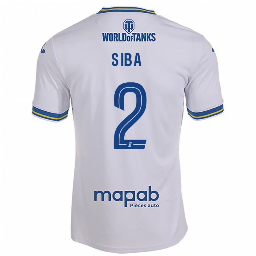 Danxen Femme Maillot Stevan Siba #2 Blanc Bleu Ciel Tenues Extérieur 2025/26 T-Shirt
