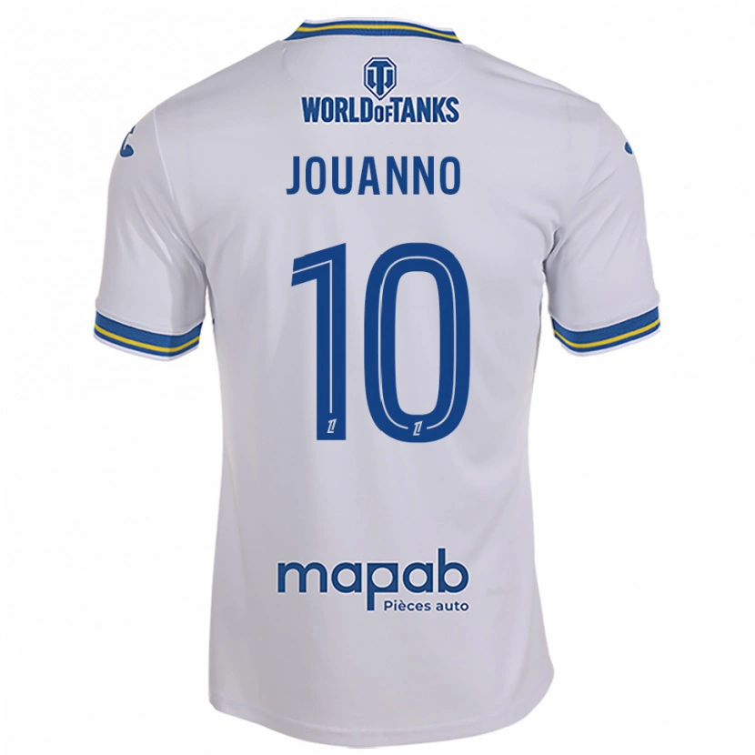 Danxen Femme Maillot Mathilde Jouanno #10 Blanc Bleu Ciel Tenues Extérieur 2025/26 T-Shirt
