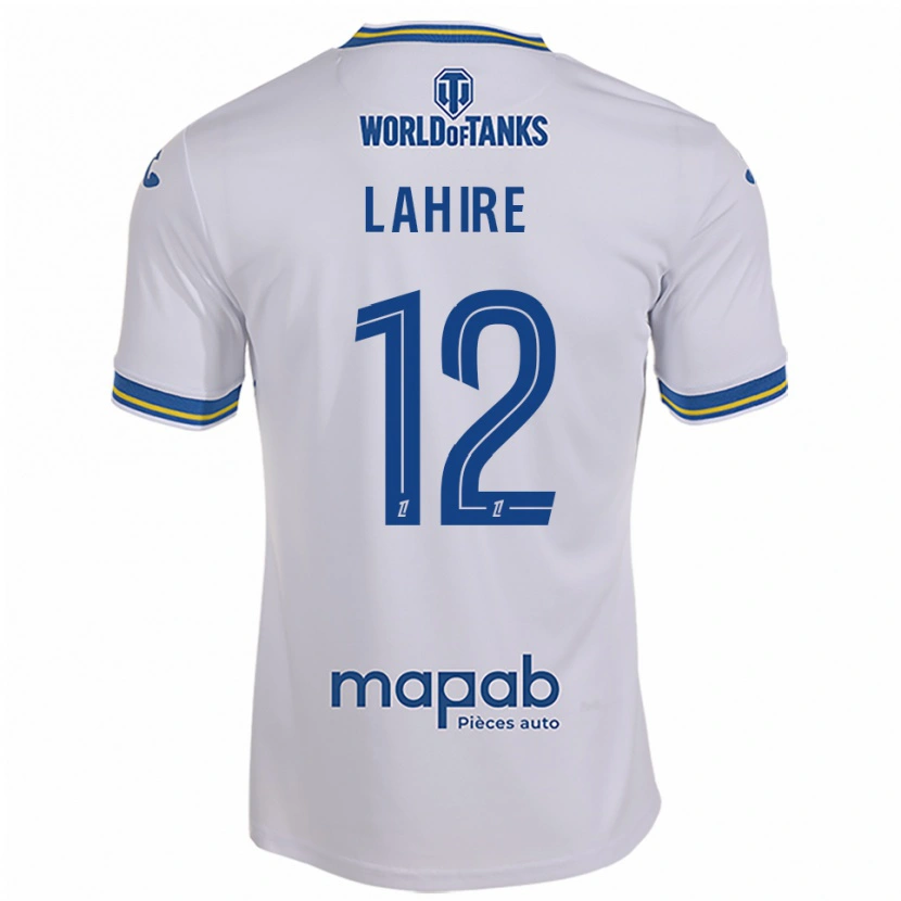 Danxen Femme Maillot Molly Lahire #12 Blanc Bleu Ciel Tenues Extérieur 2025/26 T-Shirt