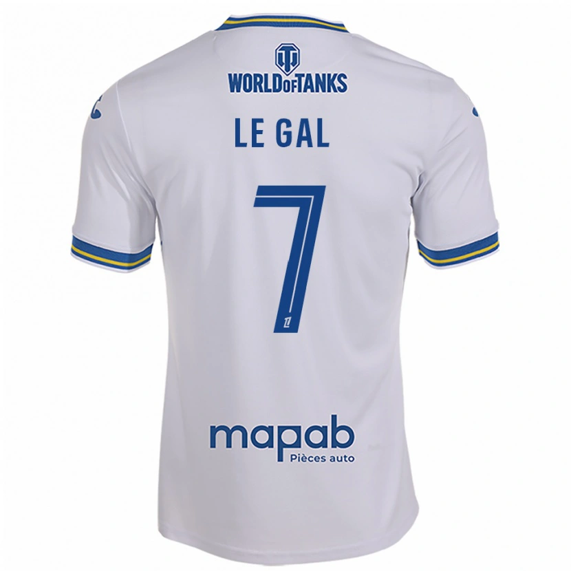 Danxen Femme Maillot Noah Le Gal #7 Blanc Bleu Ciel Tenues Extérieur 2025/26 T-Shirt