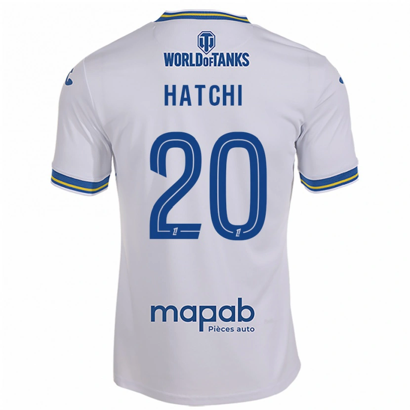 Danxen Femme Maillot Jérémy Hatchi #20 Blanc Bleu Ciel Tenues Extérieur 2025/26 T-Shirt