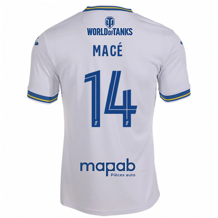 Danxen Femme Maillot Marine Macé #14 Blanc Bleu Ciel Tenues Extérieur 2025/26 T-Shirt