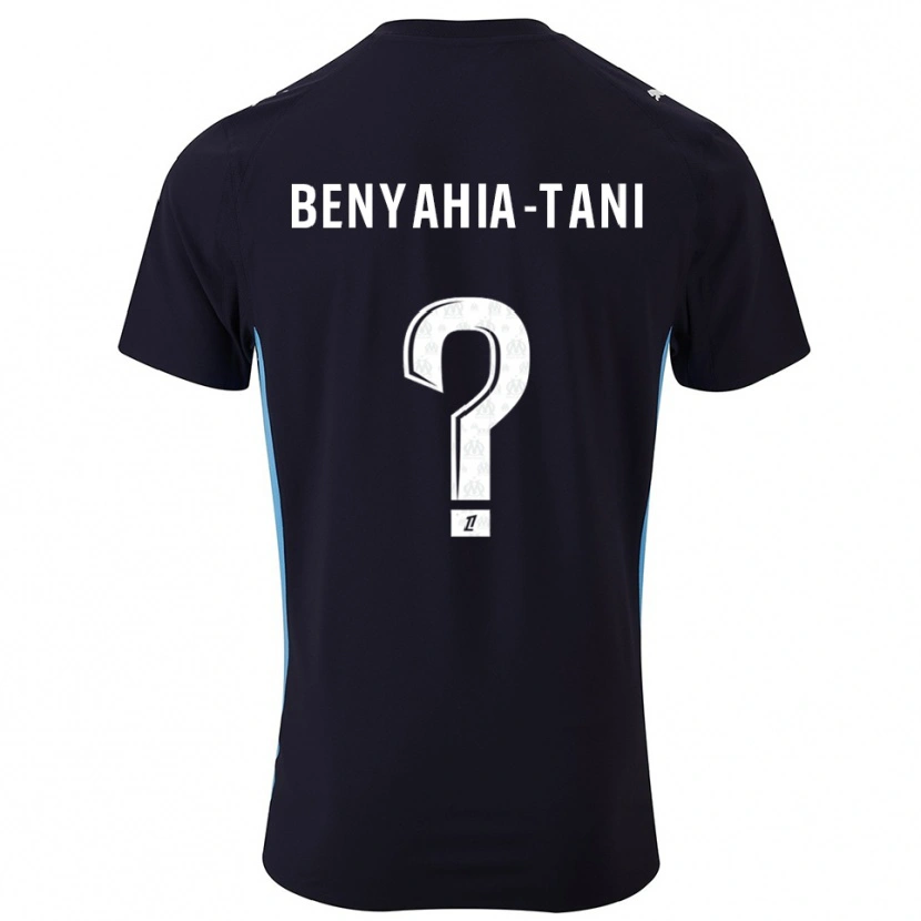 Danxen Femme Maillot Aylan Benyahia-Tani #0 Noir Bleu Ciel Tenues Extérieur 2025/26 T-Shirt