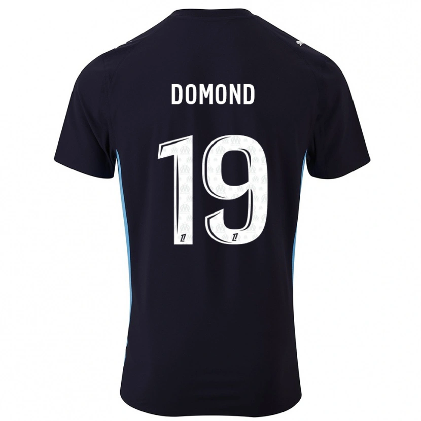 Danxen Femme Maillot Chelsea Domond #19 Noir Bleu Ciel Tenues Extérieur 2025/26 T-Shirt