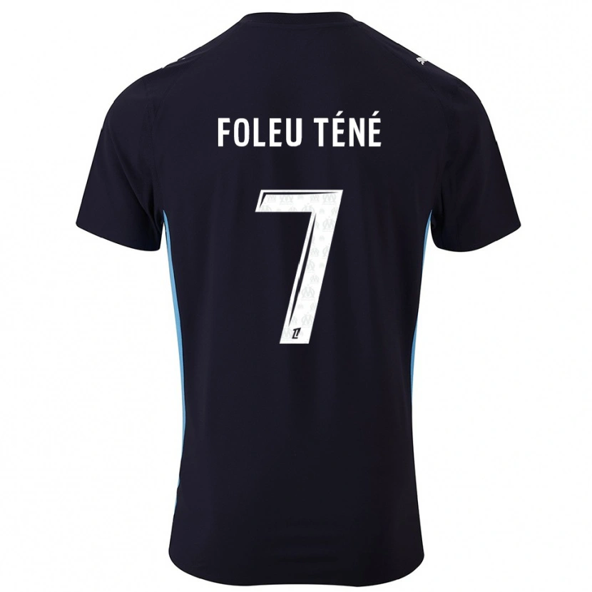 Danxen Femme Maillot Krys Foleu Téné #7 Noir Bleu Ciel Tenues Extérieur 2025/26 T-Shirt