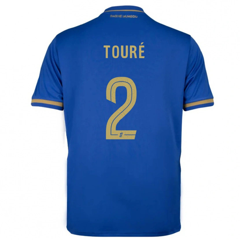 Danxen Femme Maillot Ilane Touré #2 Bleu Or Tenues Extérieur 2025/26 T-Shirt