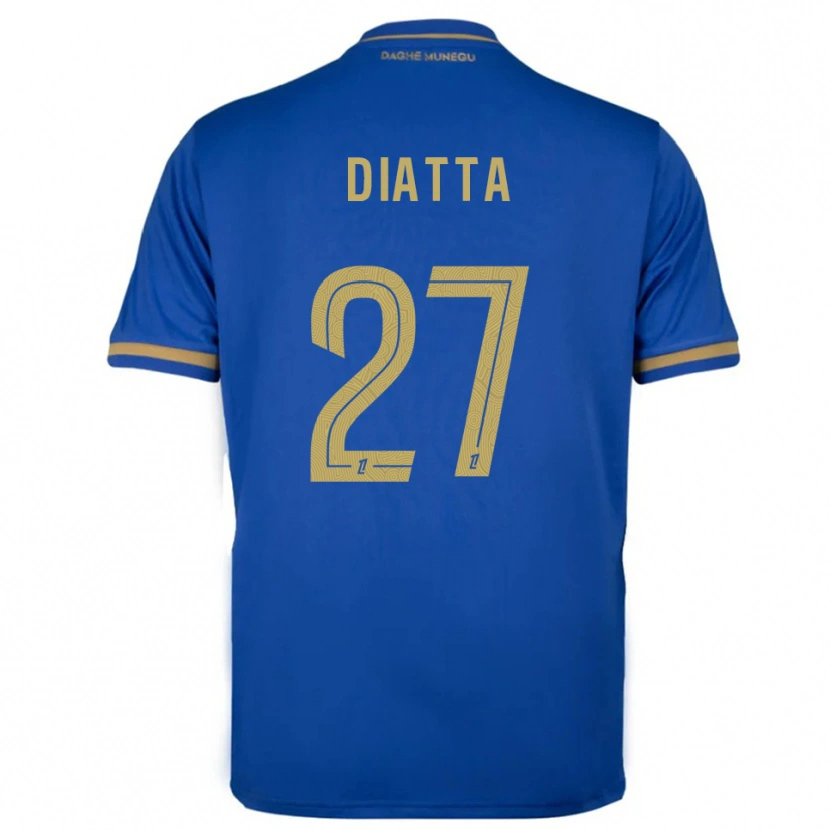 Danxen Femme Maillot Krépin Diatta #27 Bleu Or Tenues Extérieur 2025/26 T-Shirt
