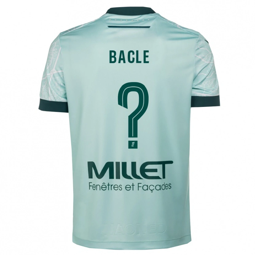 Danxen Femme Maillot Thomas Bacle #0 Vert Blanc Tenues Extérieur 2025/26 T-Shirt