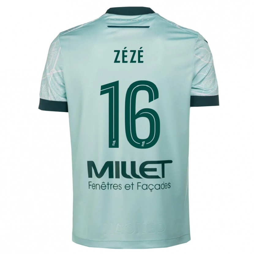 Danxen Femme Maillot Yanel Zézé #16 Vert Blanc Tenues Extérieur 2025/26 T-Shirt