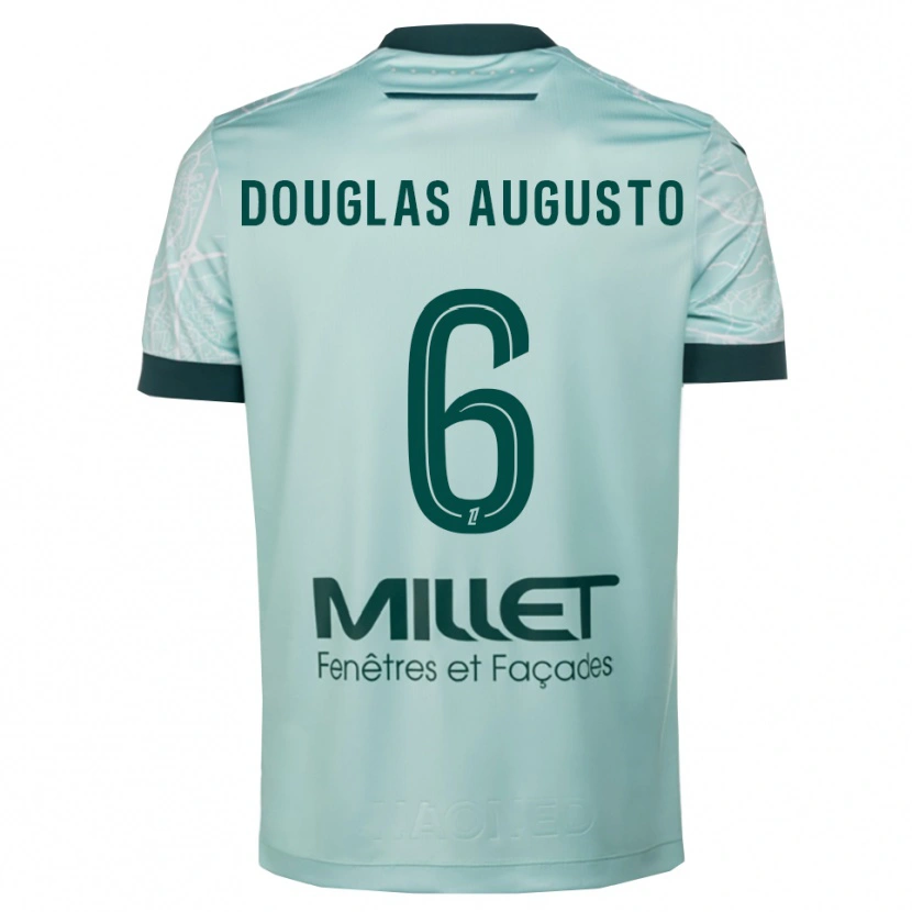 Danxen Femme Maillot Douglas Augusto #6 Vert Blanc Tenues Extérieur 2025/26 T-Shirt