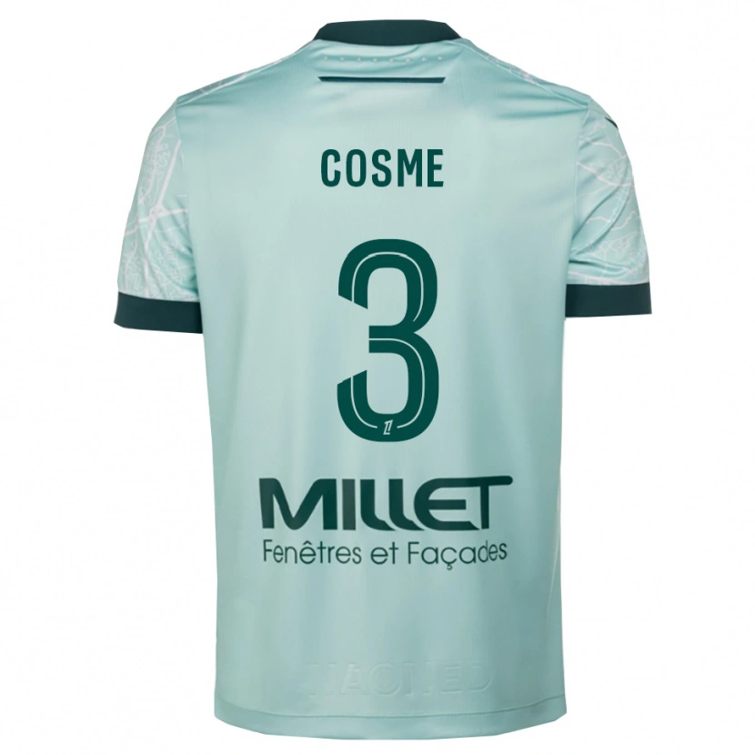 Danxen Femme Maillot Caitlin Cosme #3 Vert Blanc Tenues Extérieur 2025/26 T-Shirt
