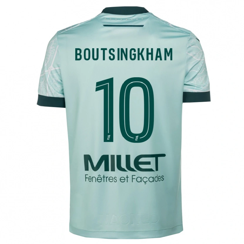 Danxen Femme Maillot Hugo Boutsingkham #10 Vert Blanc Tenues Extérieur 2025/26 T-Shirt