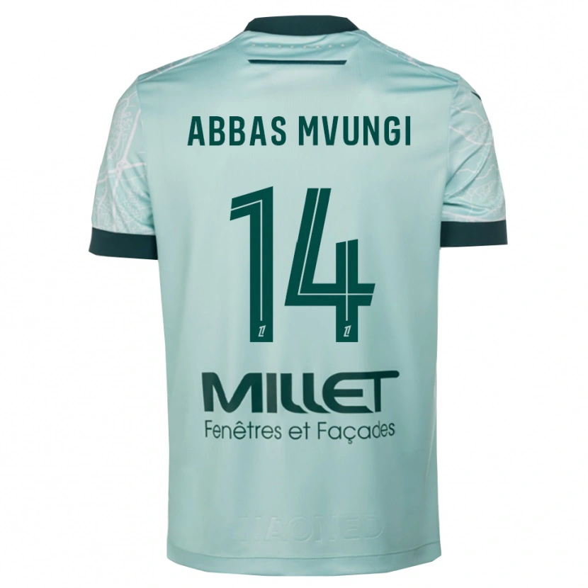 Danxen Femme Maillot Omar Abbas Mvungi #14 Vert Blanc Tenues Extérieur 2025/26 T-Shirt