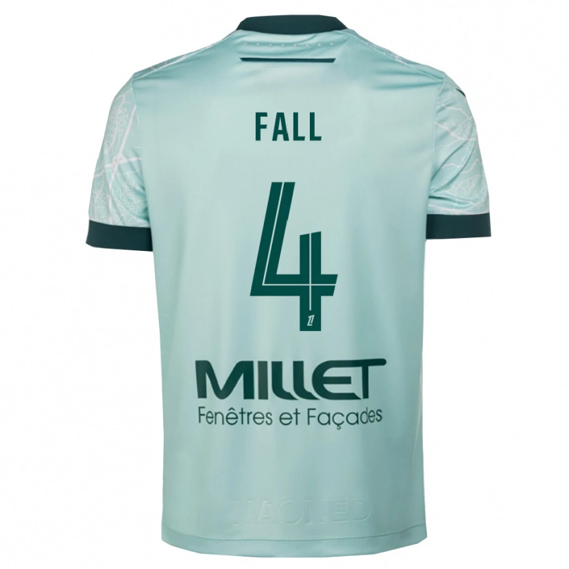 Danxen Femme Maillot Babacar Fall #4 Vert Blanc Tenues Extérieur 2025/26 T-Shirt