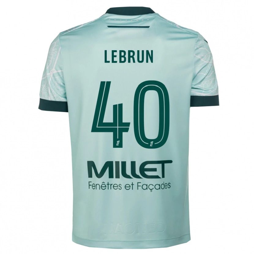 Danxen Femme Maillot Lisa Lebrun #40 Vert Blanc Tenues Extérieur 2025/26 T-Shirt