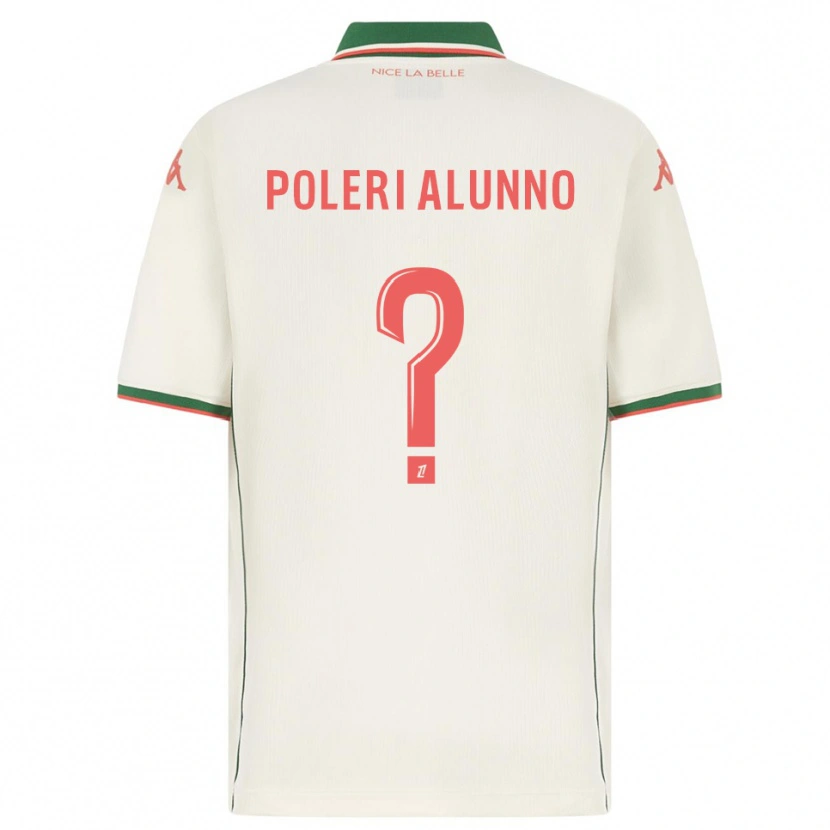 Danxen Femme Maillot Mathis Poleri Alunno #0 Blanc Vert Tenues Extérieur 2025/26 T-Shirt