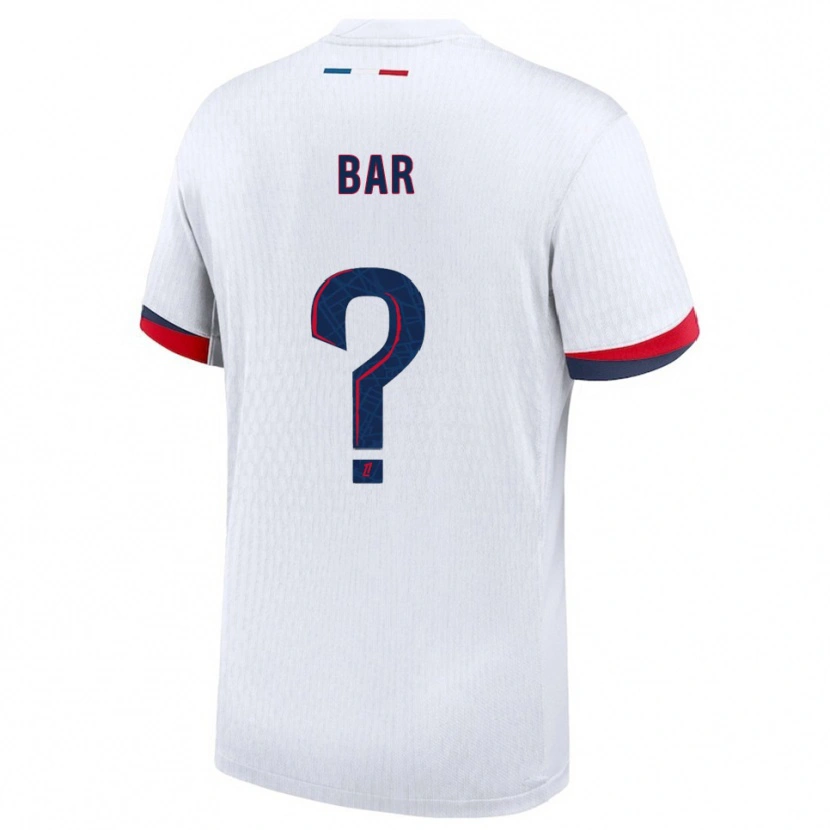 Danxen Femme Maillot Arthur Bar #0 Blanc Rouge Tenues Extérieur 2025/26 T-Shirt