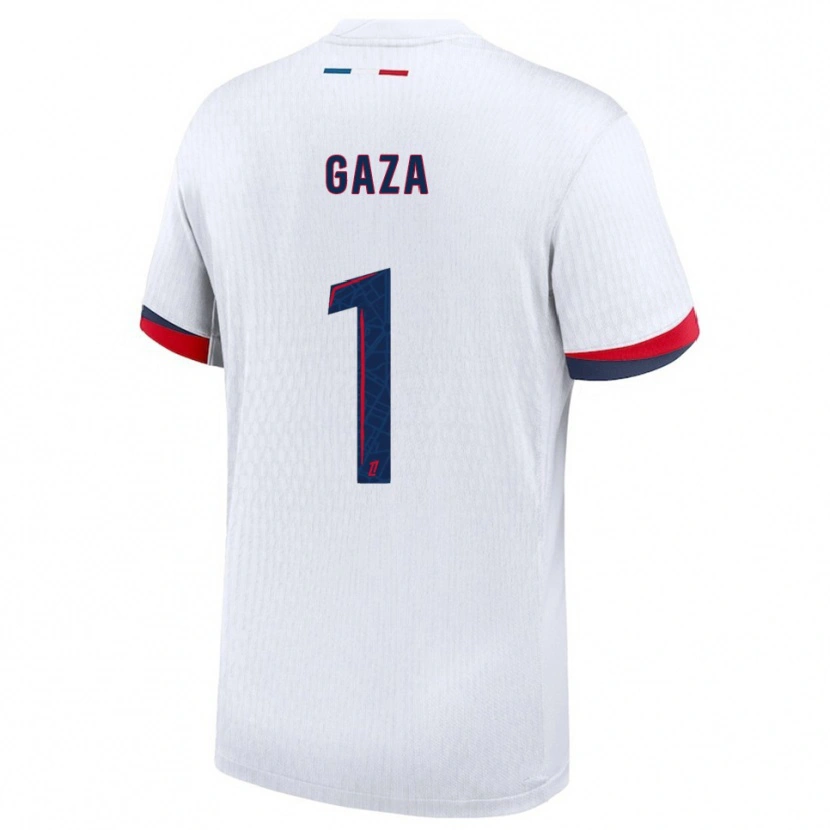 Danxen Femme Maillot Johnny Gaza #1 Blanc Rouge Tenues Extérieur 2025/26 T-Shirt