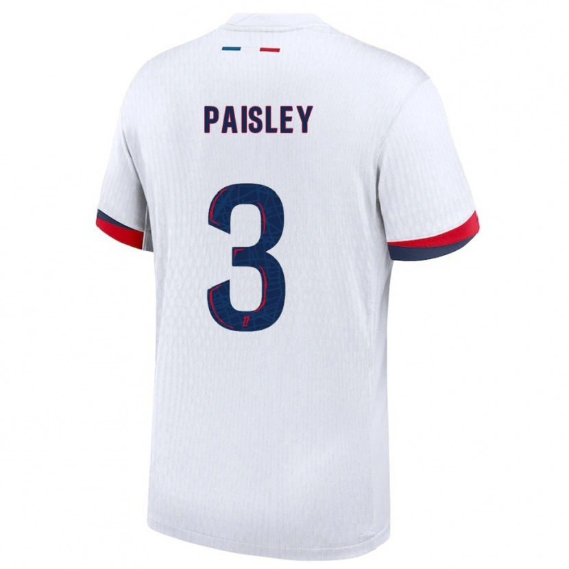 Danxen Femme Maillot Jarell Paisley #3 Blanc Rouge Tenues Extérieur 2025/26 T-Shirt