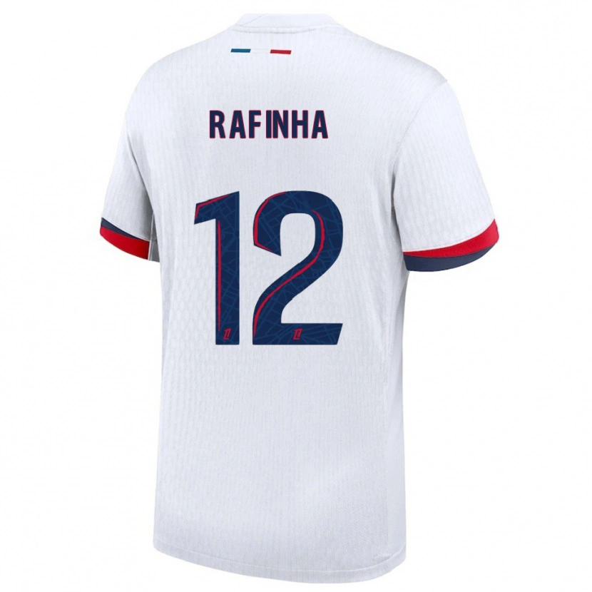 Danxen Femme Maillot Rafinha #12 Blanc Rouge Tenues Extérieur 2025/26 T-Shirt