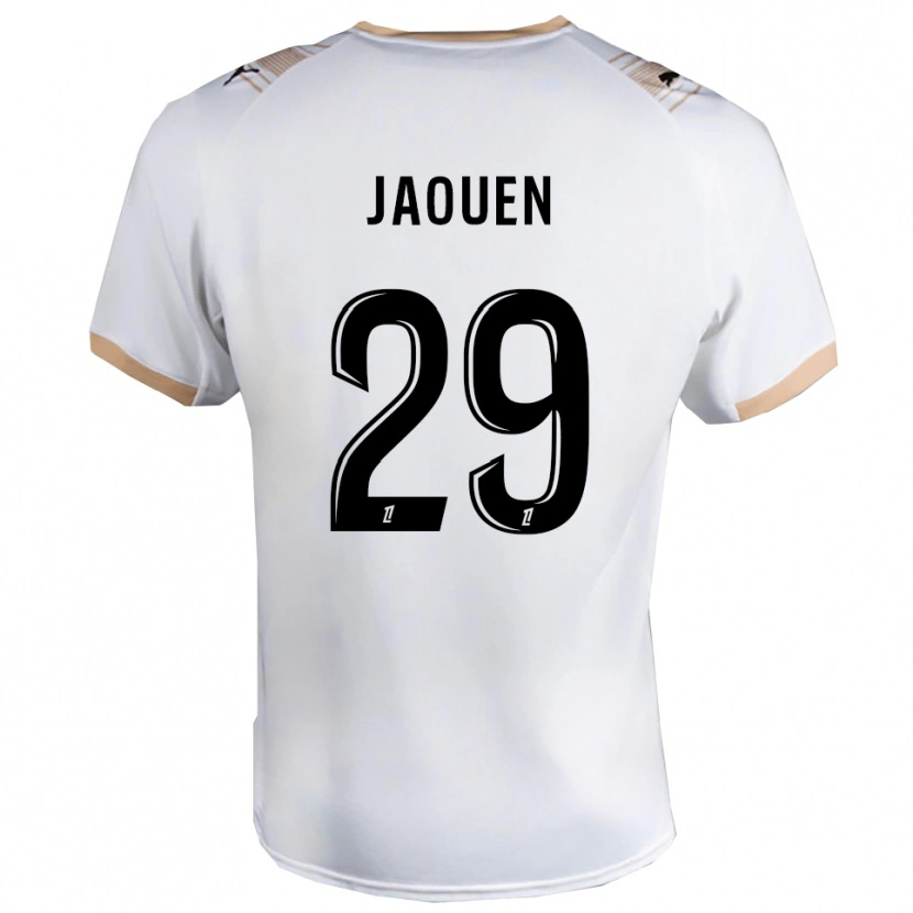 Danxen Femme Maillot Ewen Jaouen #29 Blanc Noir Tenues Extérieur 2025/26 T-Shirt