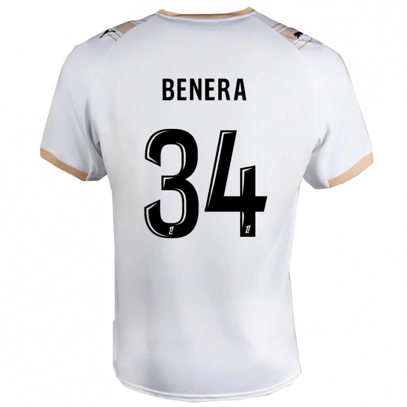 Danxen Femme Maillot Ummene Benera #34 Blanc Noir Tenues Extérieur 2025/26 T-Shirt