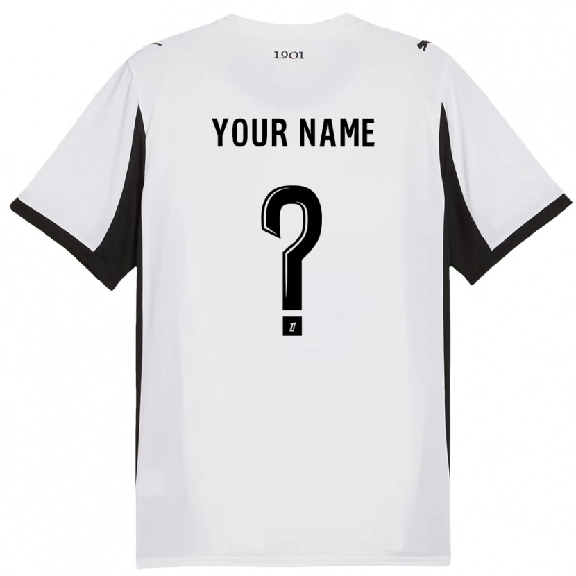 Danxen Femme Maillot Votre Nom #0 Blanc Noir Tenues Extérieur 2025/26 T-Shirt