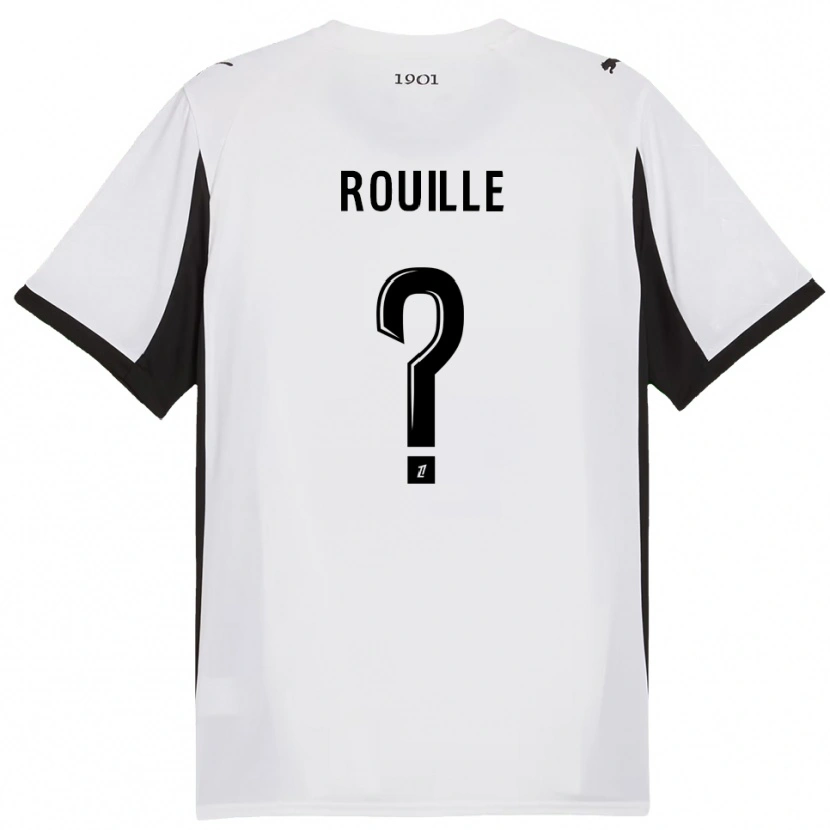 Danxen Femme Maillot Léo Rouillé #0 Blanc Noir Tenues Extérieur 2025/26 T-Shirt
