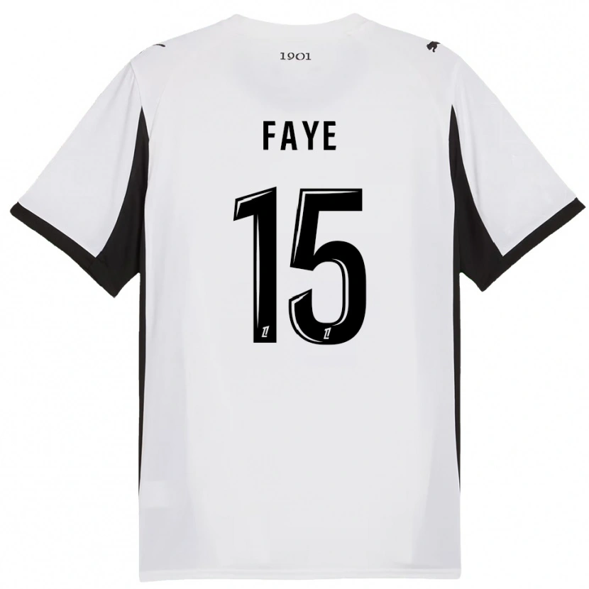 Danxen Femme Maillot Mikayil Faye #15 Blanc Noir Tenues Extérieur 2025/26 T-Shirt