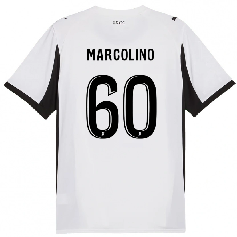 Danxen Femme Maillot Henrick Do Marcolino #60 Blanc Noir Tenues Extérieur 2025/26 T-Shirt