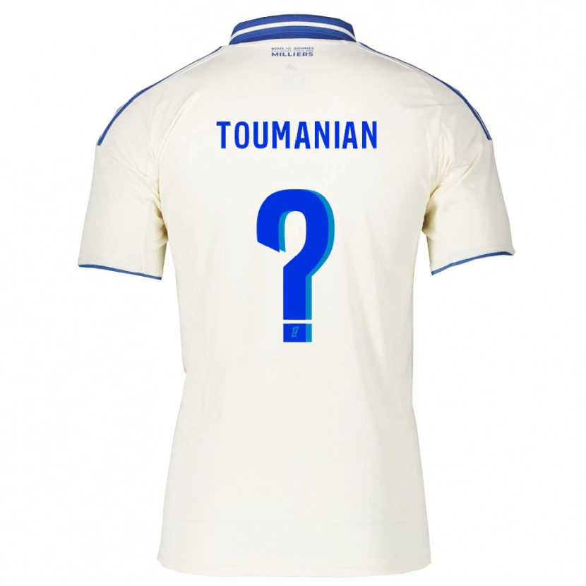 Danxen Femme Maillot Anthony Toumanian #0 Champagne Bleu Tenues Extérieur 2025/26 T-Shirt