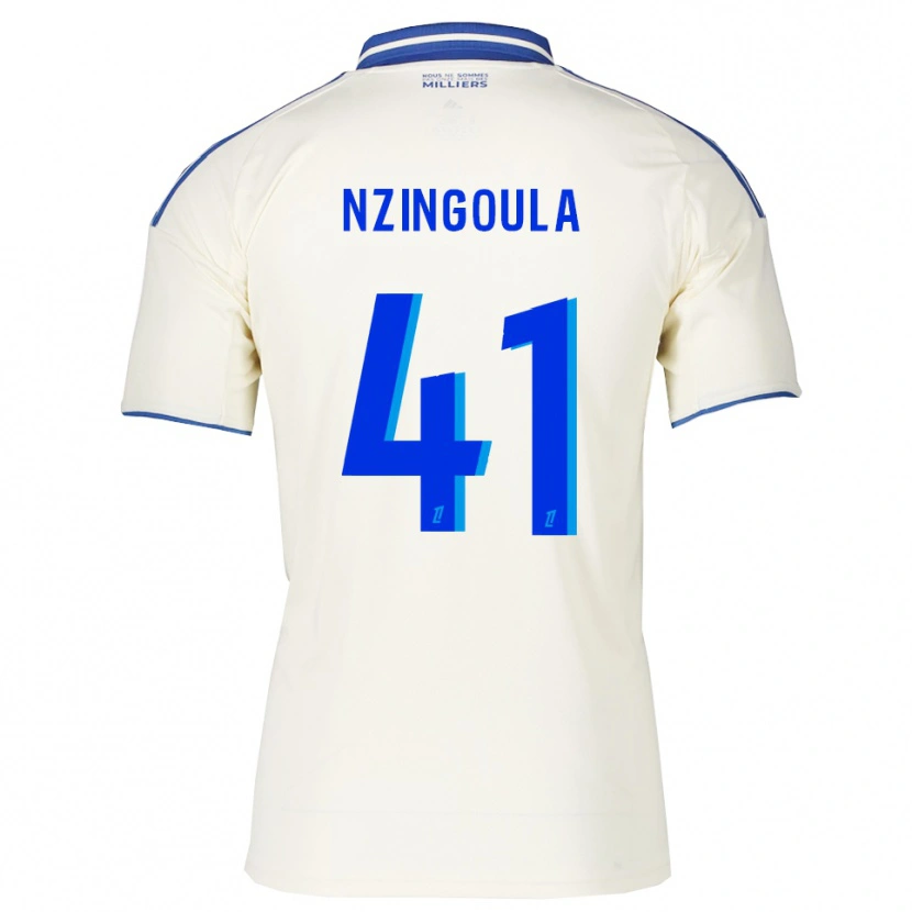 Danxen Femme Maillot Rabby Nzingoula #41 Champagne Bleu Tenues Extérieur 2025/26 T-Shirt