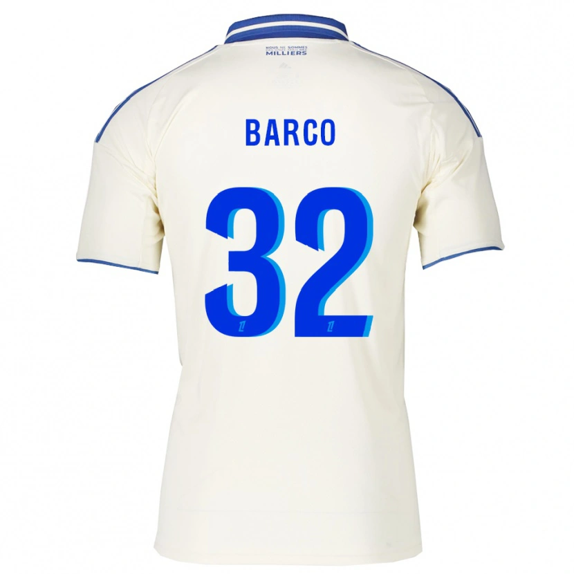 Danxen Femme Maillot Valentín Barco #32 Champagne Bleu Tenues Extérieur 2025/26 T-Shirt