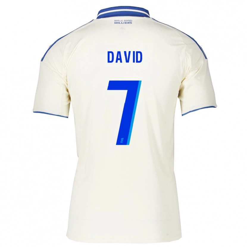 Danxen Femme Maillot David Kaiki #7 Champagne Bleu Tenues Extérieur 2025/26 T-Shirt