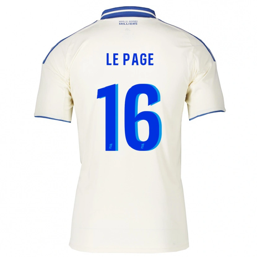 Danxen Femme Maillot Manon Le Page #16 Champagne Bleu Tenues Extérieur 2025/26 T-Shirt
