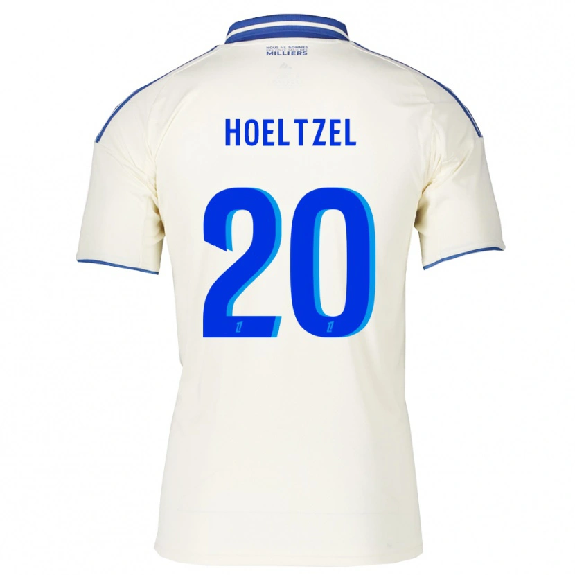 Danxen Femme Maillot Mégane Hoeltzel #20 Champagne Bleu Tenues Extérieur 2025/26 T-Shirt