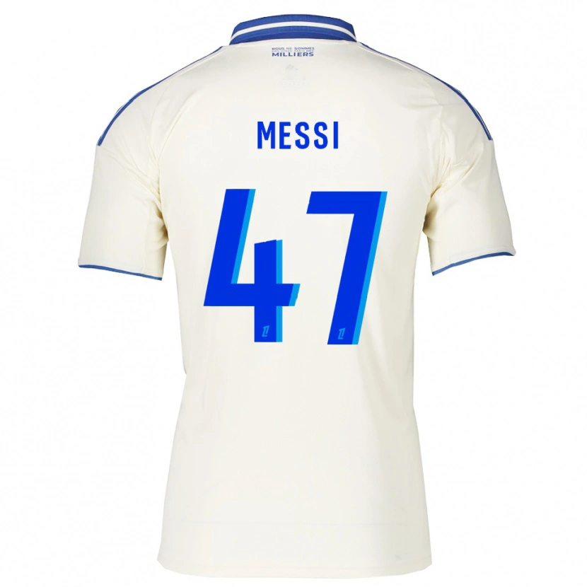 Danxen Femme Maillot Rayane Messi #47 Champagne Bleu Tenues Extérieur 2025/26 T-Shirt