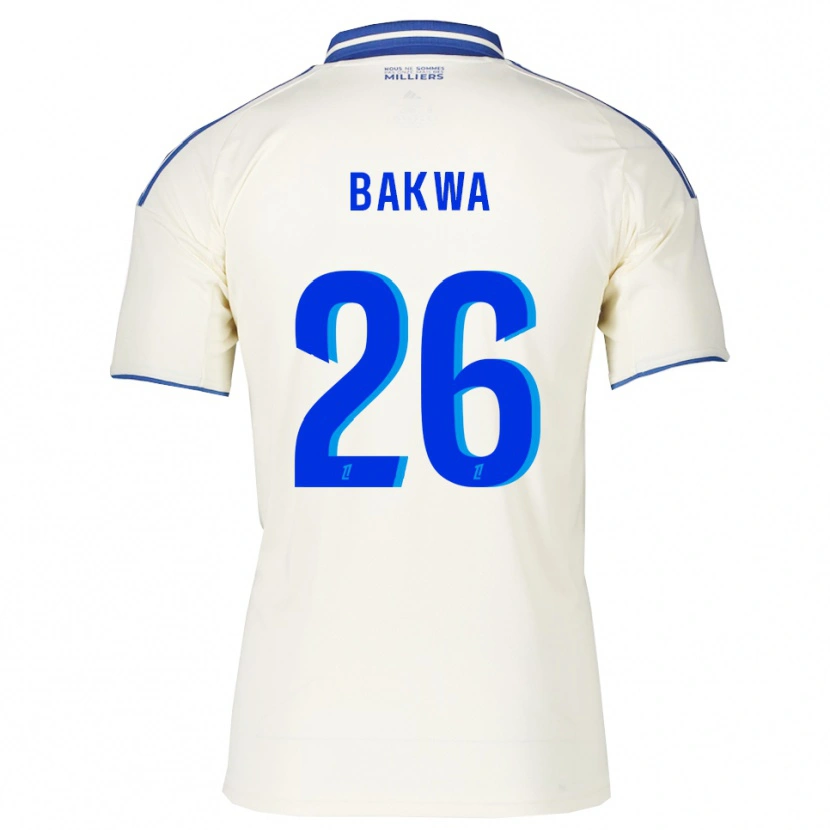 Danxen Femme Maillot Dilane Bakwa #26 Champagne Bleu Tenues Extérieur 2025/26 T-Shirt